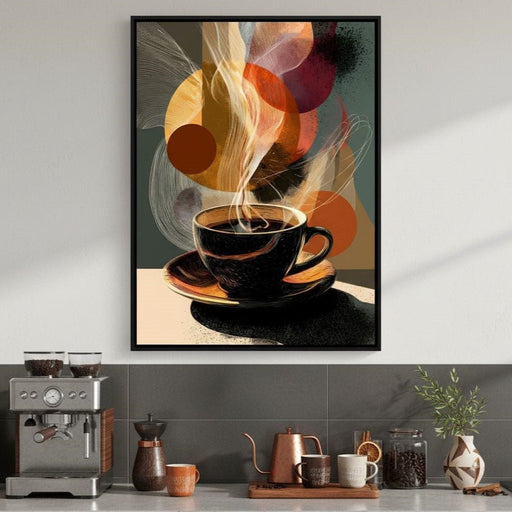 Morning Brew Abstract Fusion Canvas Print