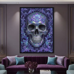 Prismatic Skull Baroque Flourish