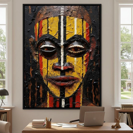 Tribal Mask 09 - Sakeem Gibbs Canvas Print