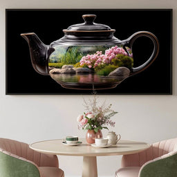 Zen Teapot Garden Reflection