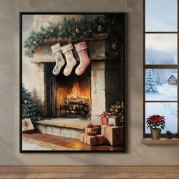 Cozy Christmas Hearth Stockings