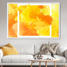 Yellow & Orange Smoke - NicheCanvas