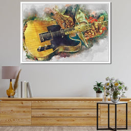 Keith Richards' Electric Guitar - Abraham Szomor - NicheCanvas