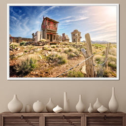 Abandoned Western Town - NicheCanvas