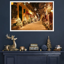 Christmas in Quebec City - NicheCanvas