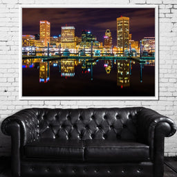 Baltimore Skyline - NicheCanvas