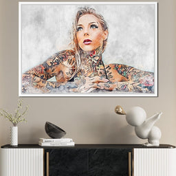 Girl Tattoo 2 - Mateo - NicheCanvas