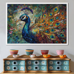 Celestial Peacock - NicheCanvas