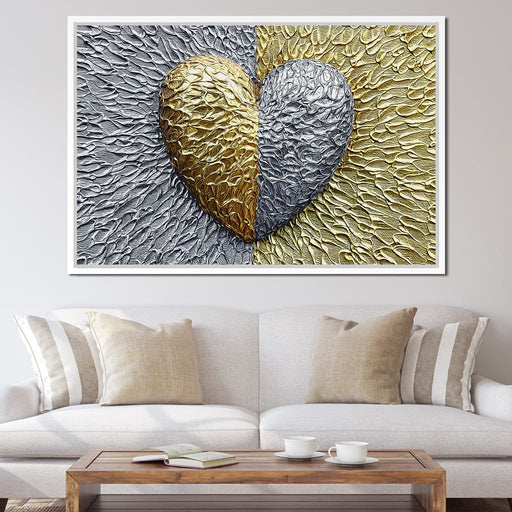 Due Color Heart - Johanjjf Canvas Print