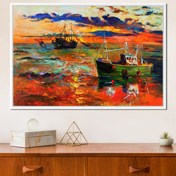 Fishing Boats - NicheCanvas