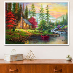 The House by the River - NicheCanvas