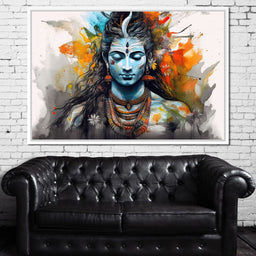 Serene Shiva - NicheCanvas