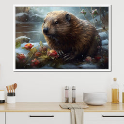 Winter Beaver - Neal Hackett - NicheCanvas