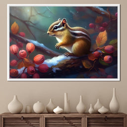 Winter Chipmunk - Neal Hackett - NicheCanvas