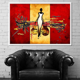 African Silhouette - NicheCanvas