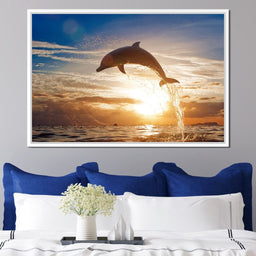 Leaping Dolphin - NicheCanvas