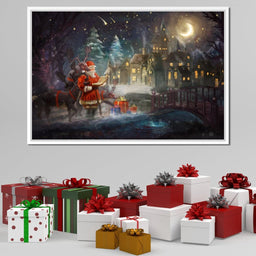 Santa Claus on Christmas Eve - NicheCanvas