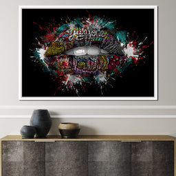 Graffiti Lips - Johanjjf - NicheCanvas