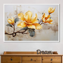 Yellow Magnolia Tree 2 - Wildrose Creations - NicheCanvas