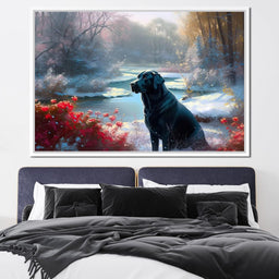 Winter Labrador - Neal Hackett - NicheCanvas