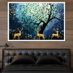 Golden Deer - NicheCanvas