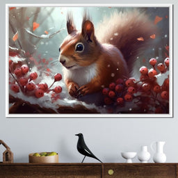 Winter Squirrel - Neal Hackett - NicheCanvas