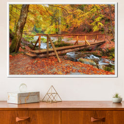 Wooden Bridge - NicheCanvas
