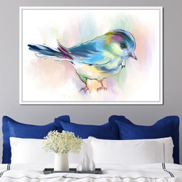 Watercolor Bird - NicheCanvas