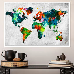 World Map - Mateo - NicheCanvas