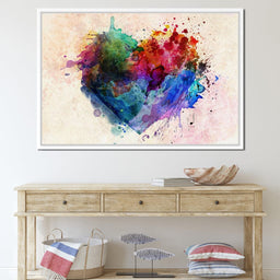 Heart Splash - NicheCanvas