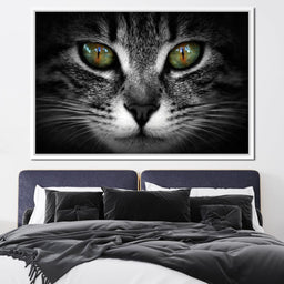 Green Eyed Cat - NicheCanvas