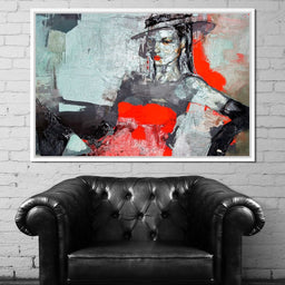 Lady in Red - NicheCanvas