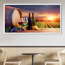 Wine Valley Sunset - NicheCanvas