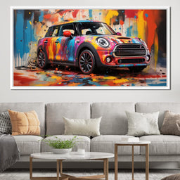 Mini Coop - RiderArt - NicheCanvas
