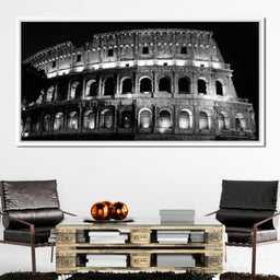 Colosseum at Night Time - NicheCanvas