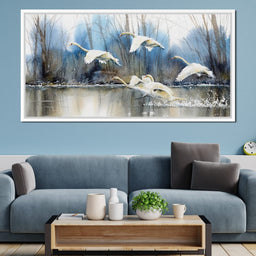 White Swans - NicheCanvas