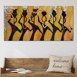 African Women with Jars - NicheCanvas