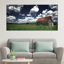 Old Barn in the Field - NicheCanvas