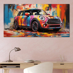Mini Coop - RiderArt - NicheCanvas
