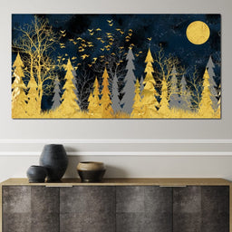Golden Moonlight - NicheCanvas