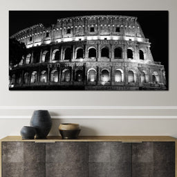 Colosseum at Night Time - NicheCanvas