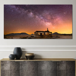 Shepherd Hut Desert Night - NicheCanvas