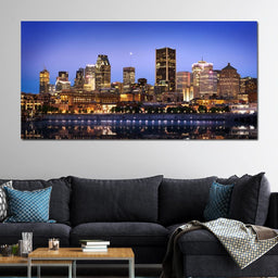 Montreal Skyline - NicheCanvas