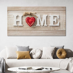 Home Is Where The Heart Is - NicheCanvas