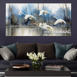 White Swans - NicheCanvas