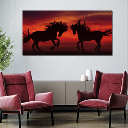 Stallion Sunset - Johanjjf - NicheCanvas