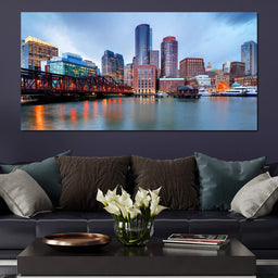 Boston Skyline - NicheCanvas