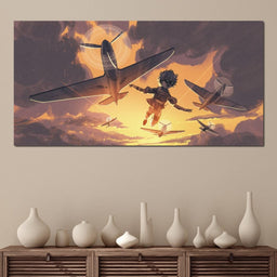 The Boy Flying - NicheCanvas