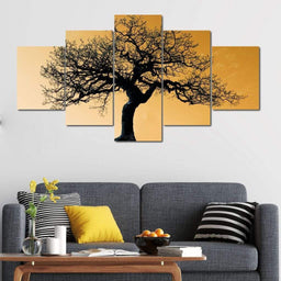 January Sunrise Multi Panel Canvas Wall Art - NicheCanvas