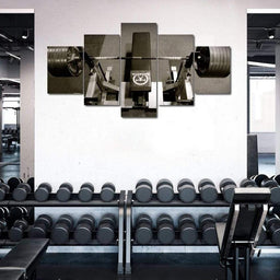 Bench Press Multi Panel Canvas Wall Art - NicheCanvas